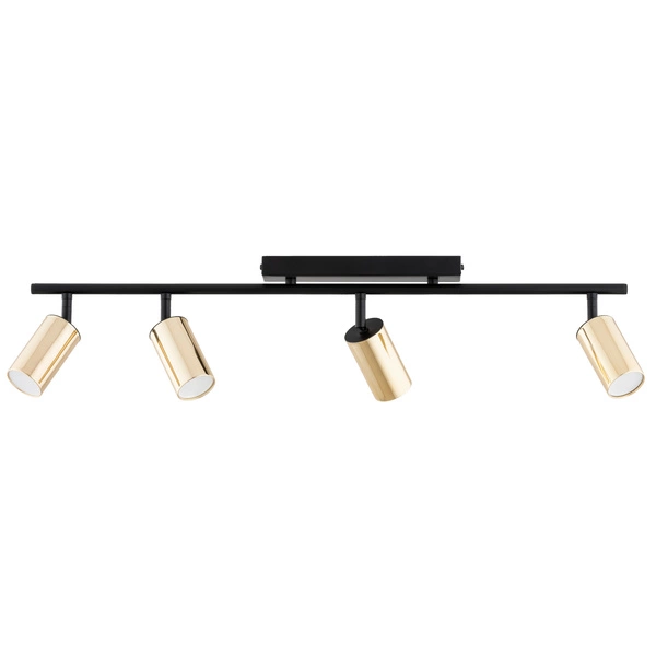Lampa sufitowa ALFA KAMEL CZARNA & ZŁOTA 4xGU10 75cm | 63345