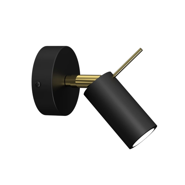 Kinkiet PRESTON GOLD/BLACK 1x mini GU10