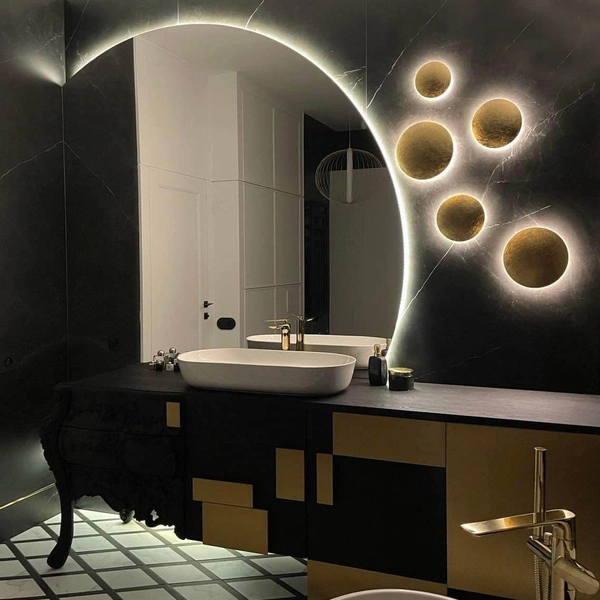 Plafon Platillo 21 cm czarny LED CCT