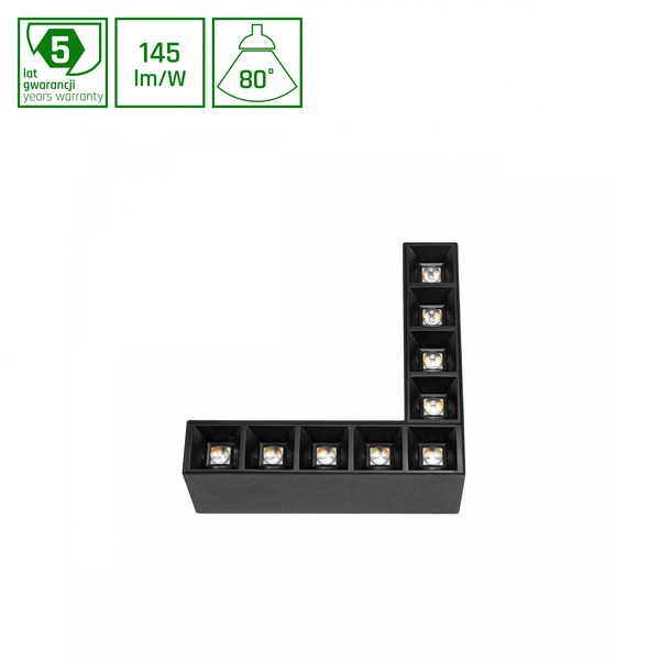 ALLDAY INSPIRE ELEMENTS L DARK LIGHT 80st CZARNY 830 8W 230V CZARNY DALI