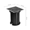 LUKKA CONNECT GU10 250V IP67 110x110x140 SZARY KWADRATOWA gruntowa, najazdowa, przelotowa
