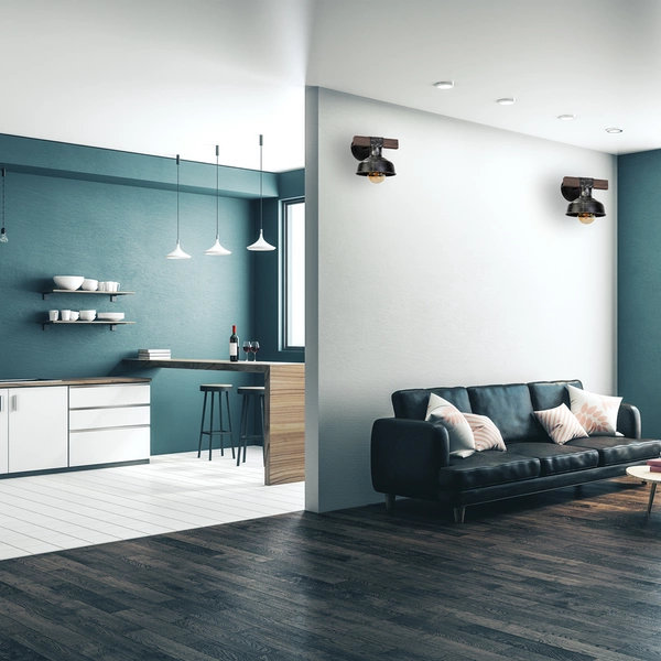 Kinkiet FARO BLACK / WOOD 1xE27 60W MLP6241