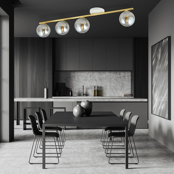 Lampa sufitowa Emibig MONZA 4 WH GRAFIT 1251/4