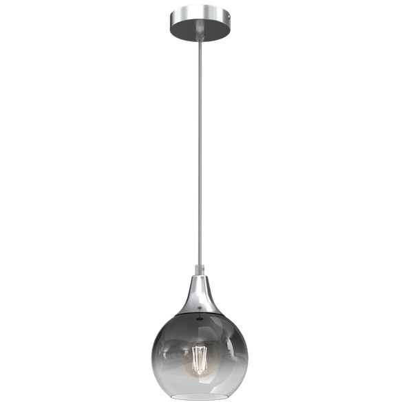 Lampa wisząca MONTE SILVER, 15 cm, MLP8321, srebrna, 1x60W E27