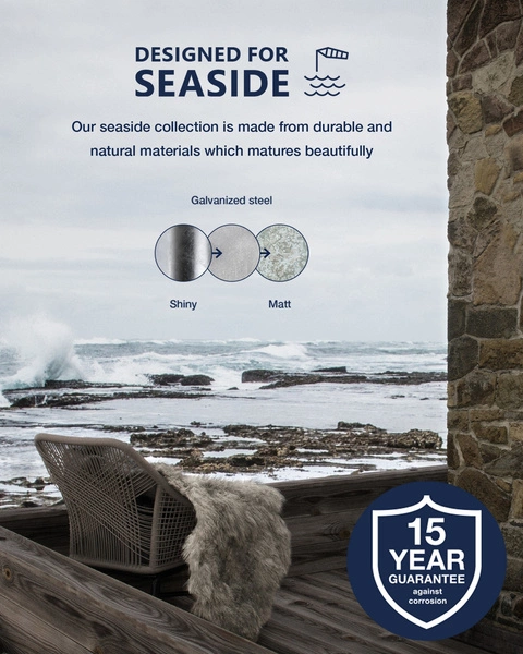 Kinkiet MALTE E27 60W Stal | Ocynkowany