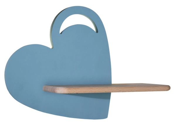 Kinkiet IQ KIDS HEART z półką, 21-03867, niebieski, 5W LED, barwa neutralna 4000K