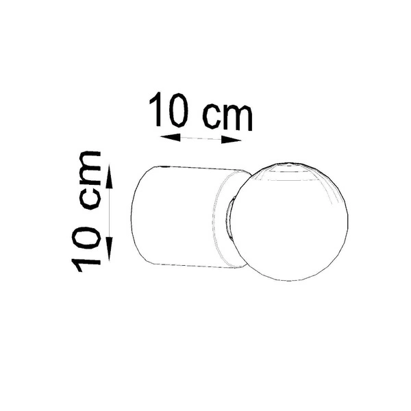 Kinkiet SALGADO, SL.0679, szara, 1x60W E27