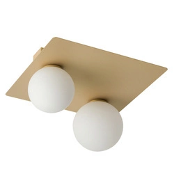 Nowoczesny plafon do biura i domu ARGON G9 12W szer. 33cm | złoty