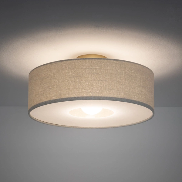 Plafon SANTANA M E27 wys.24.2cm szer.50cm | Kremowy 11651