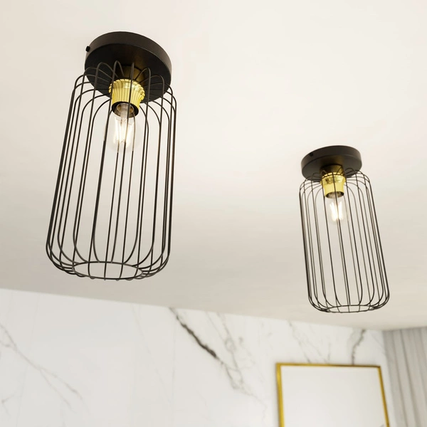 Lampa sufitowa Emibig BARN 1 BL GOLD 1366/1