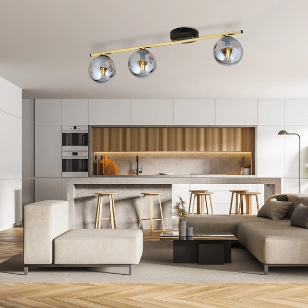 Lampa sufitowa Emibig MONZA 3 BL GRAFIT 1250/3