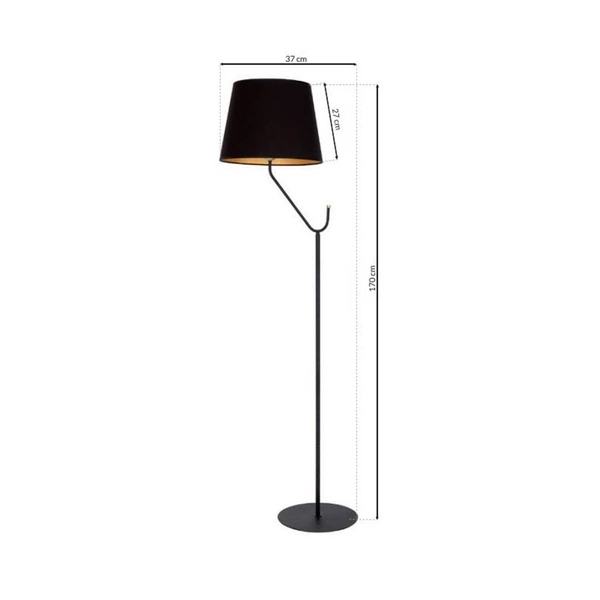 Lampa stojąca VICTORIA BLACK 1xE27 MLP4915