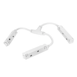 Złącze Potrójne "T" Elektryczne do Szyny Magnetycznej LL-BX Białe