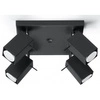 Designerska Plafon lampa MERIDA 4 SL.0102 Czarna 4xGU10