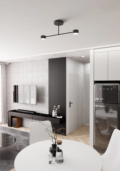 Lampa sufitowa Emibig HALO 2 Czarny 1355/2