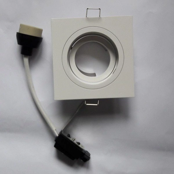 Białe oczko kwadrat CHUCK DL biały GU10