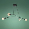 Nowoczesna lampa wisząca HELIX 2724 czarna 2724