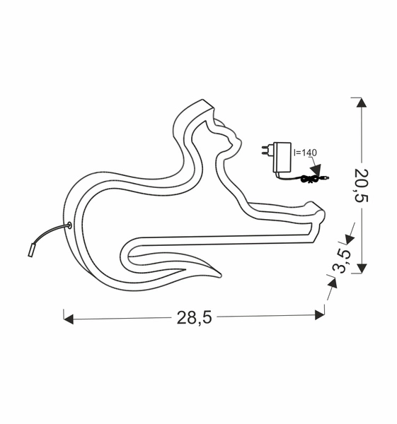 CAT LAMPA STOŁOWA 13W LED 3000K IQ KIDS RÓŻOWY