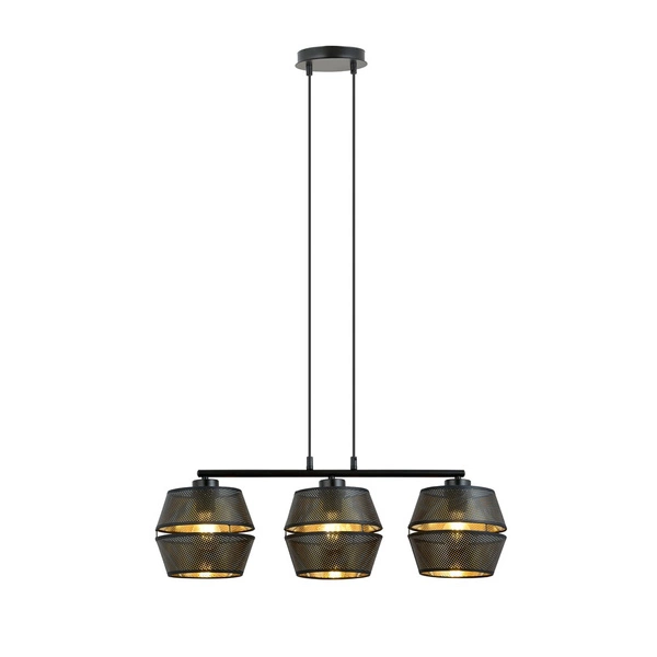 Lampa wisząca Emibig MALIA 3 Czarny/GOLD 1185/3