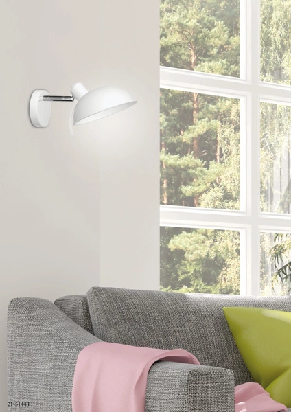 Kinkiet DURIO 21-51448 biały/chrom 1x40W E14