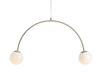 Aldex Lampa wisząca UNA 2 BEIGE 2xE14 | Beżowy 1116H17