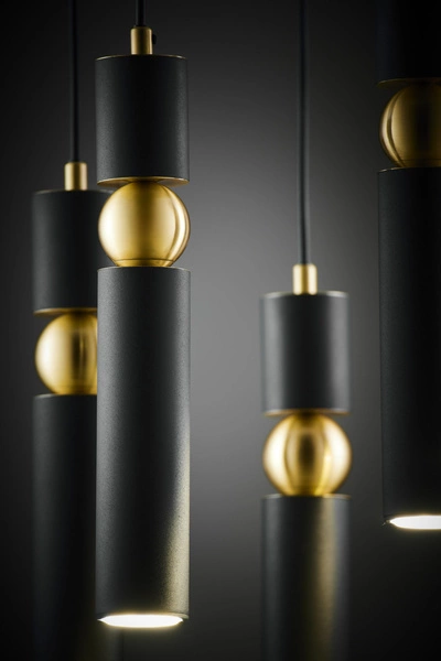 Nowoczesna Lampa wisząca ALAS wys. 35-136cm 5xG10 14W IP20 | Złoty