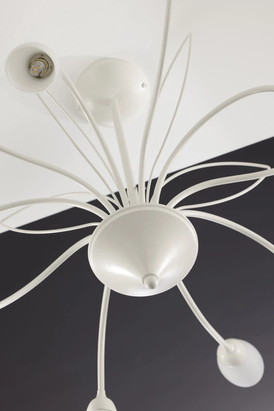 Klasyczny Żyrandol GLORIOSA wys. 50cm 10xG9 14W IP20 | piaskowo-szary