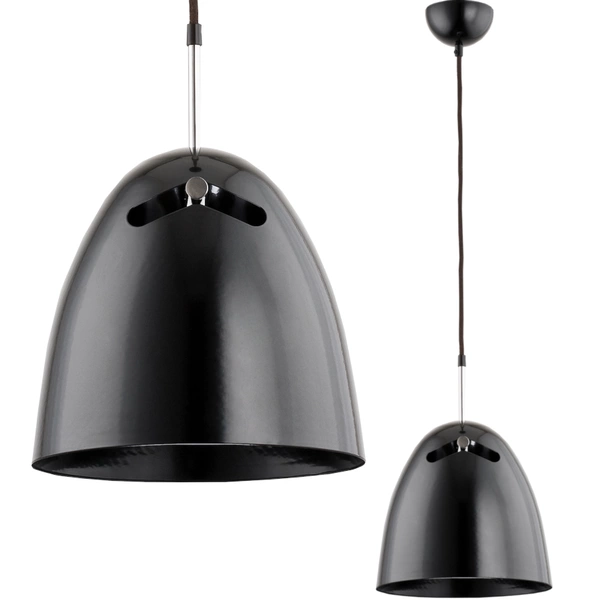 Lampa wisząca nad stolik BOLO czarna śr. 25cm