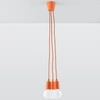 Lampa Wisząca DIEGO 3, PCV Pomarańczowy, E27 60W, SL.0585