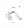 Nowoczesny kinkiet EYETECH 1 SL.0902 biały 1xG9