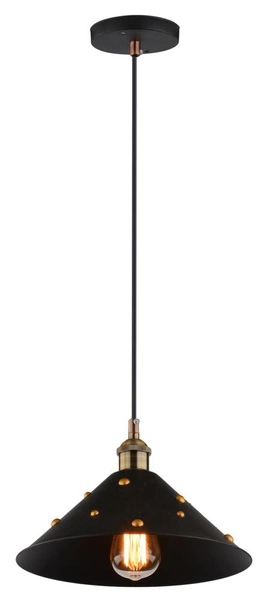 Lampa wisząca SCRIMI 31-58140 czarna 1x40W E27