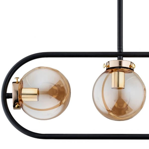 Lampa sufitowa ALFA SARAN CZARNA 4xE14 15cm | 62148