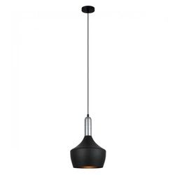 Lampa wisząca OPHELIA śr. 25cm E27 | czarny/chrom