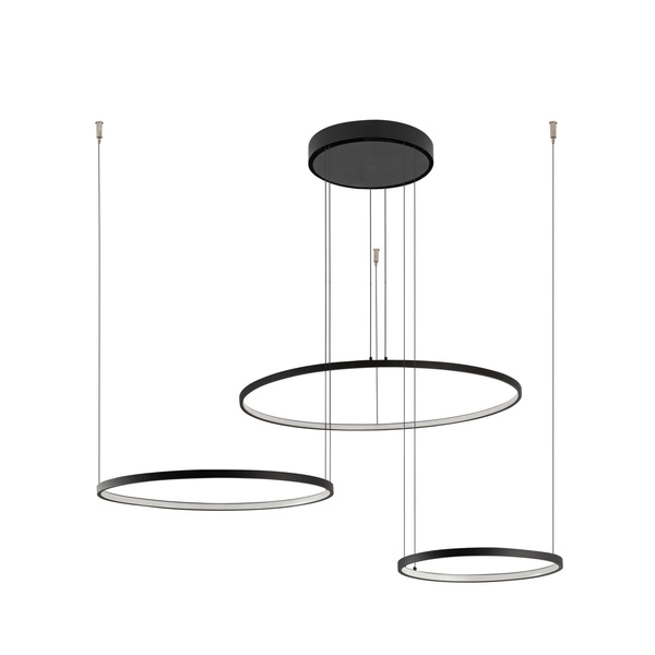 Lampa wisząca CIRCOLO LED szer. 125cm 45W barwa neutralna 4000K | czarny 10867