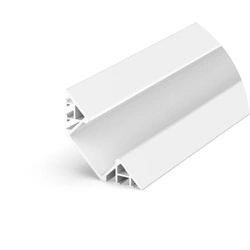 Profil LED P7-1 narożny kąt 45° 200cm | do osłonek C1/C4/C13 | biały