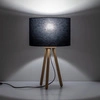 Minimalistyczna lampka nocna buk TOKYO E27 60W wys. 52cm | czarny 5293
