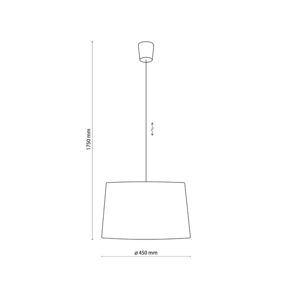 Nowoczesna lampa wisząca MAJA GRAY 1881 1xE27 1881