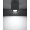 Plafon QUAD 1, SL.0567, antracyt, 1x40W GU10
