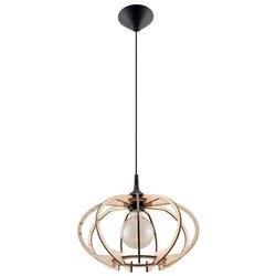Lampa Wisząca MANDELINO Naturalne Drewno, E27 60 W, SL.0392