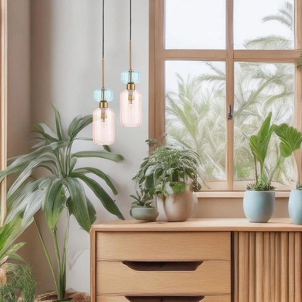 Lampa wisząca MOLLY PINK 1xE14