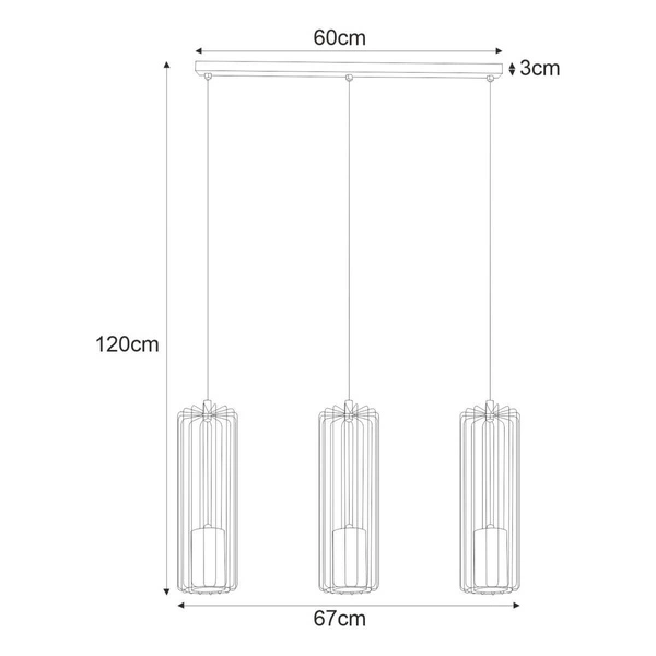 Lampa wisząca K-4931 z serii FALCON