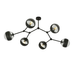 Lampa sufitowa Emibig SPACE 6 Czarny/STRIPE 1135/6