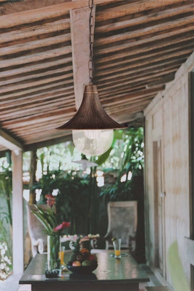 Lampa ogrodowa wisząca K-8126 CZARNY/ZŁOTY z serii BOSTON