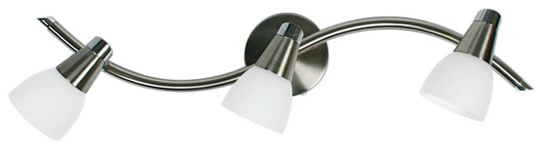 Lampa sufitowa/ścienna SELIA listwa 93-69993 nikiel/chrom/biały 3xG9