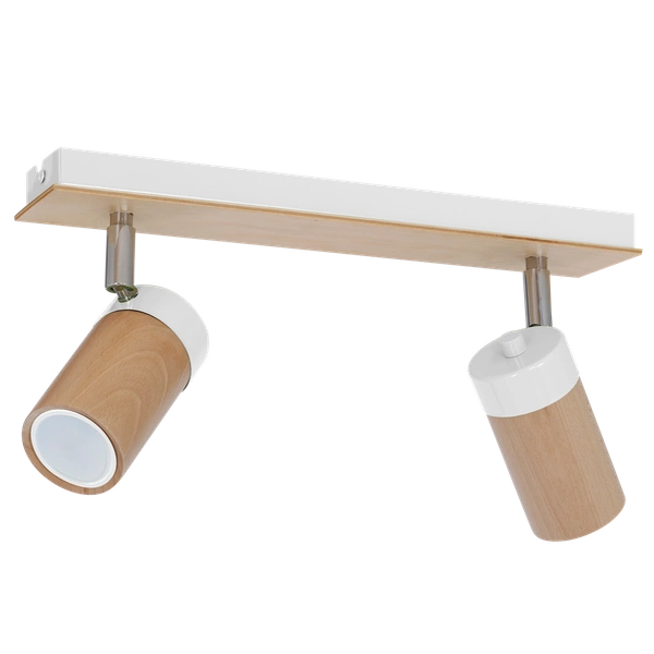 Lampa sufitowa nowoczesna reflektorek spot BARON II biały szer. 37cm