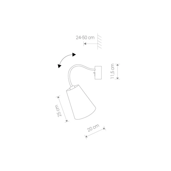 Kinkiet / sufitowa FLEX SHADE WHITE I biała abażur nowość 9764