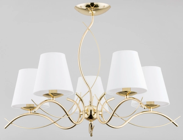 Lampa sufitowa ALFA MONZA ZŁOTA 5xE14 70cm | 27615