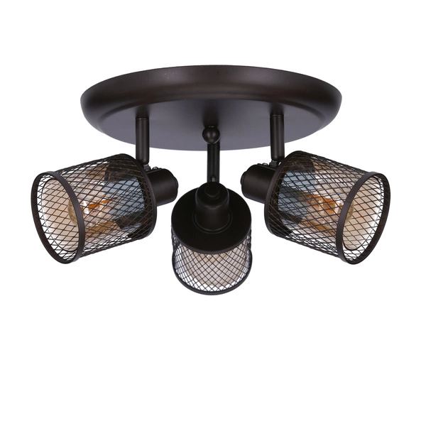 Lampa sufitowa CANABERA 3xE14 kawowe złoto/bursztynowy 98-83098