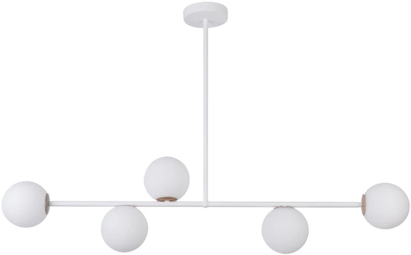 Lampa sufitowa, szklane kule GAMA 5 biały 33187