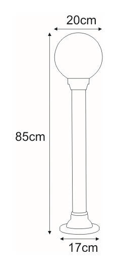Lampa ogrodowa stojąca K-ML-OGROD 200 0.6 KL. PRYZMAT z serii ASTRID
